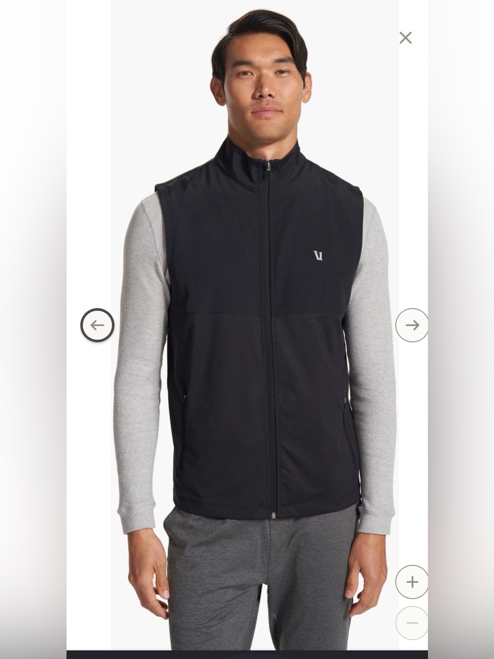 Vuori Sunday Element Vest Men’s Black , Large